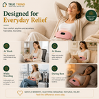 TrueTrend™ Cordless Menstrual Heating & Massage Belt – Portable Relief for Cramps & Back Pain 🌸✨