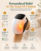 TrueTrend™ Cordless Knee Massager with Soothing Heat & Vibration Therapy