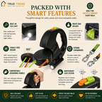 TrueTrend™ Dual Retractable Dog Leash – 2-in-1 Tangle-Free Leash with Built-in LED & Waste Bag Holder