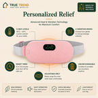 TrueTrend™ Cordless Menstrual Heating & Massage Belt – Portable Relief for Cramps & Back Pain 🌸✨