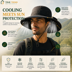 TrueTrend™ Solar-Powered Cooling Sun Hat – Dual Fan Wide-Brim Hat for Outdoor Comfort ☀️🧢